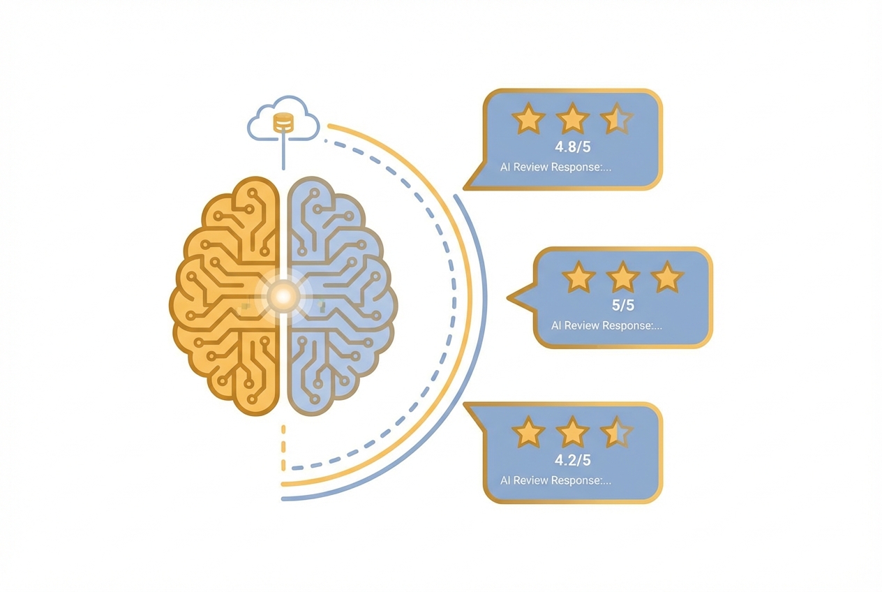AI-powered review response drafting